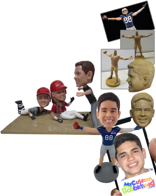 Baseball Action Scene Personalized Bobblehead Baseball Action Scene Personalized Bobblehead